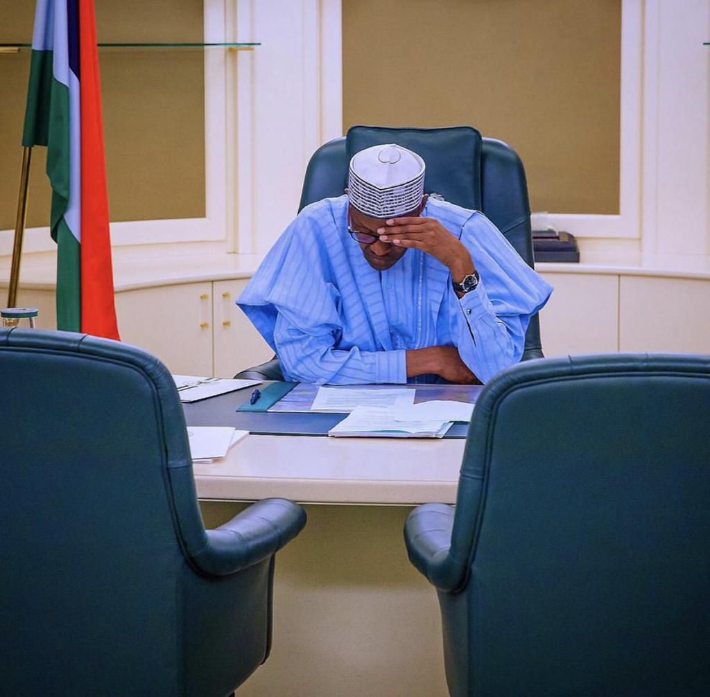 President Muhammadu Buhari [Twitter/@BashirAhmaad]