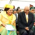 Lesotho Premier Thomas Thabane (C), pictured here with the country's King Letsie III (R), is facing criticism over the role of his wife Maesaiah (L)