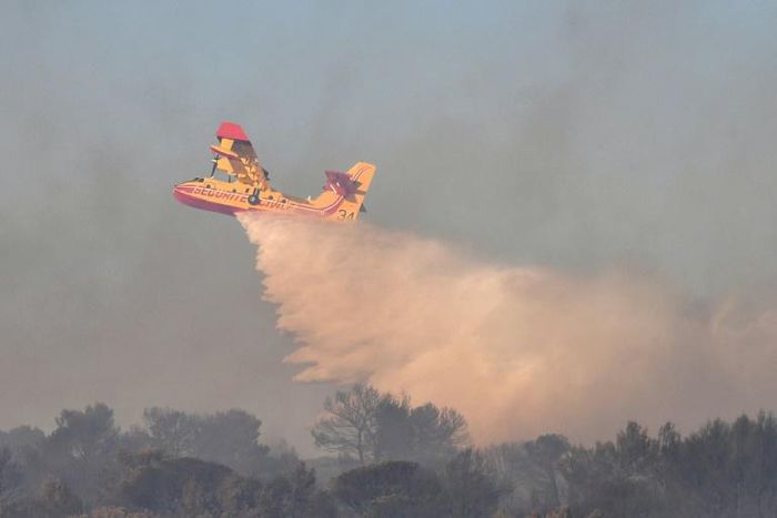 A firefighter plane crashed in southern France, killing its pilot, as he tried to tackle a blaze
