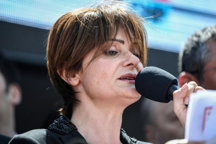 Republican People's Party Istanbul chief Canan Kaftancioglu said the trial against her was "intended to punish" her but she "will not back down"