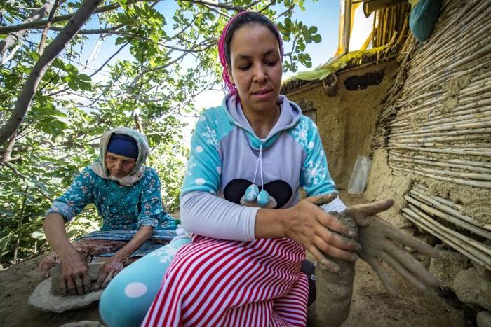 Like everywhere in the Rif mountains, women potters from the Sless tribe, to which Aicha Tabiz's family belongs, are vanishing