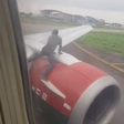 The man's action left passengers in a panic before security agents showed up on the scene [Instagram/otto_orondaam]