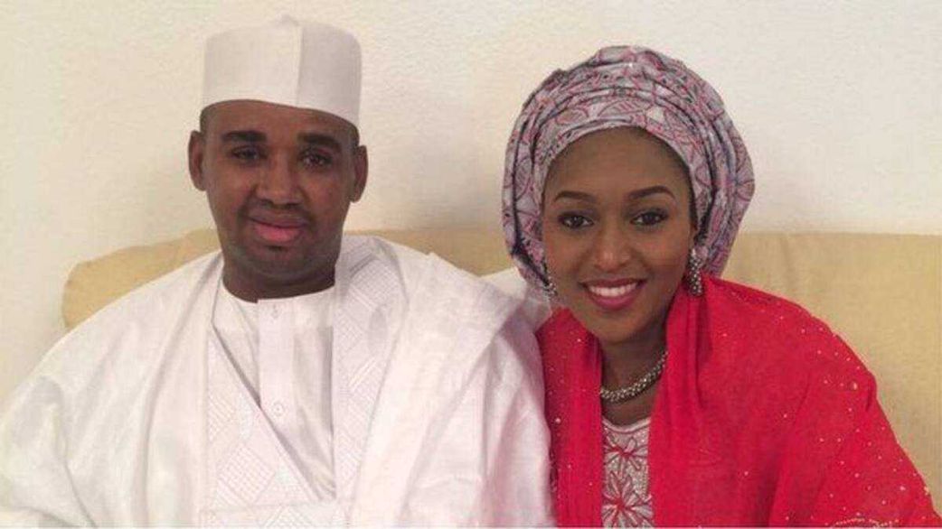 Safinatu Buhari and her husband