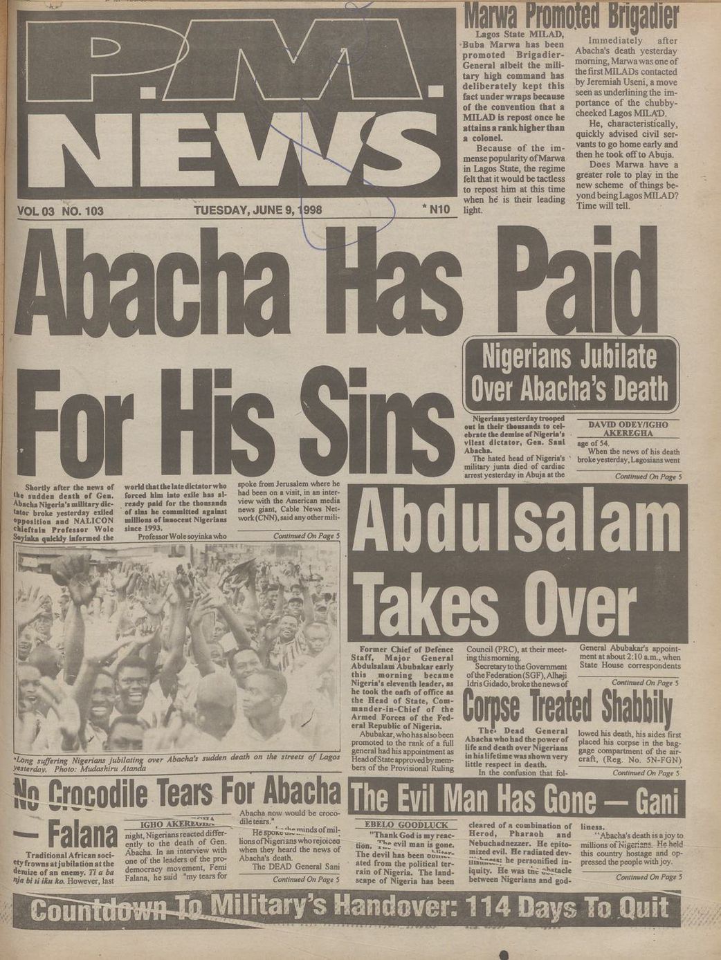 Like Abacha, like Buhari?