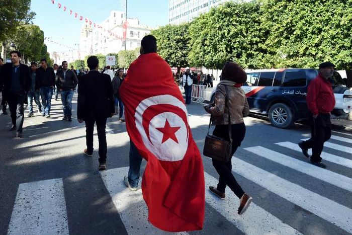 The anniversary of Tunisia's 2011 revolution is marked with rallies