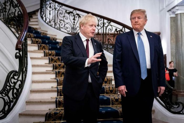 Trump lavished praise on Johnson as the 'right man' to lead his country into Brexit