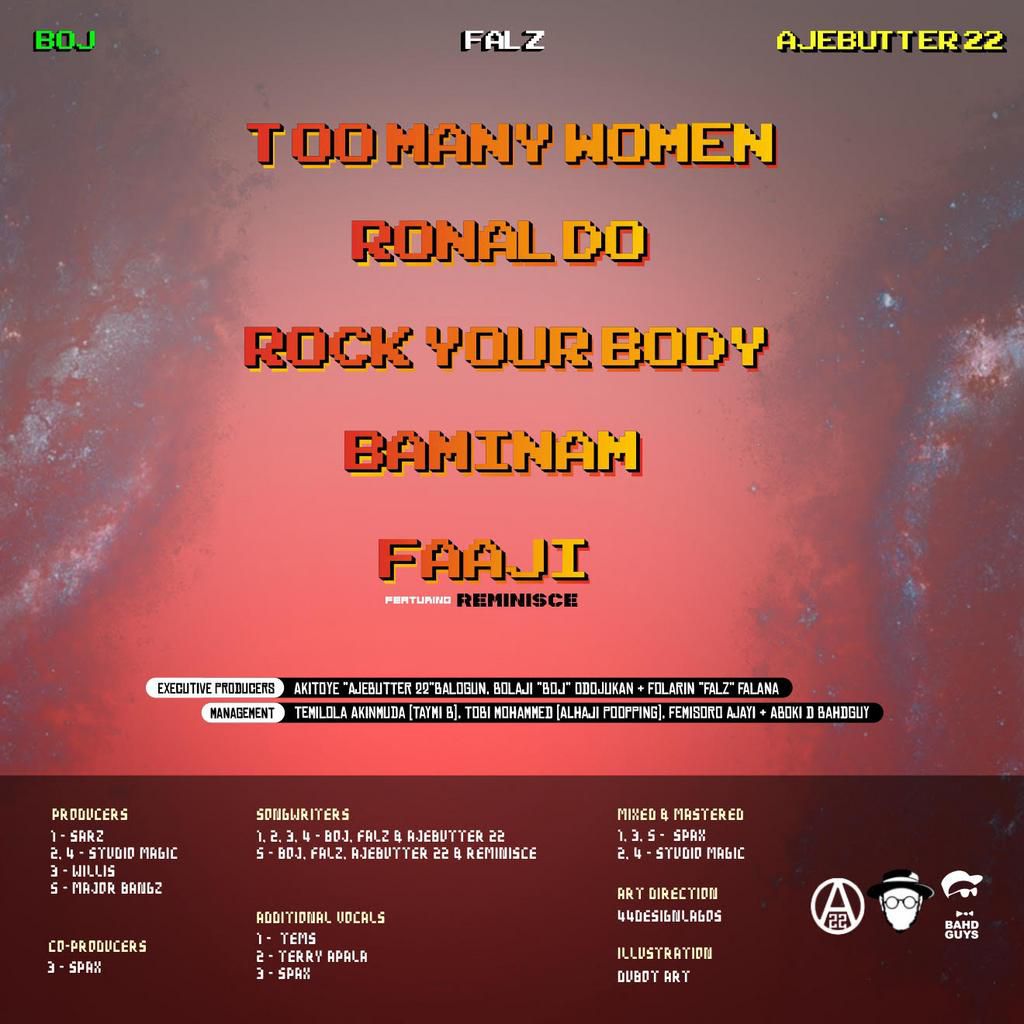 Falz, Ajebutter22 and BOJ release, 'Make E Nor Cause Fight 2 EP.' (Instagram/Ajebutter22)