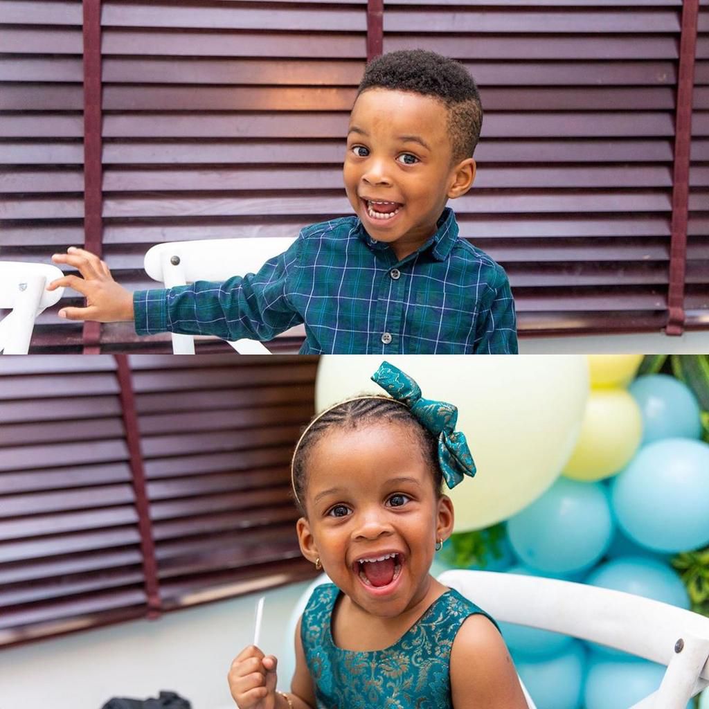 Paul and Anita Okoye's twins, Nathan and Nadia [Instagram/AnitaOkoye]
