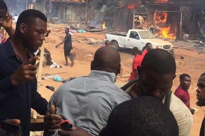 Onitsha fire [Uchenna Onyima, Twitter]