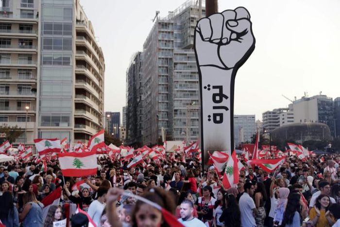 Lebanese demonstrators have taken to the streets en masse to protest corruption and demand reforms