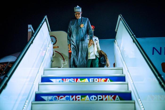 President Muhammadu Buhari [Twitter/@BashirAhmaad]