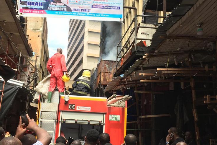 Balogun market fire incident