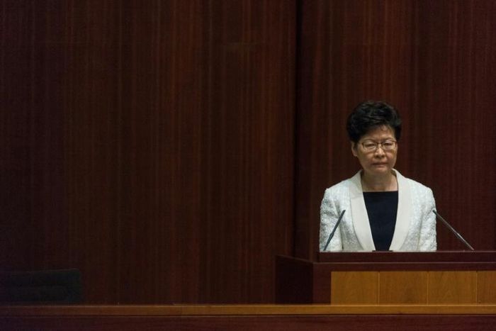 Hong Kong Chief Executive Carrie Lam reached out to citizens in a Facebook Live broadcast