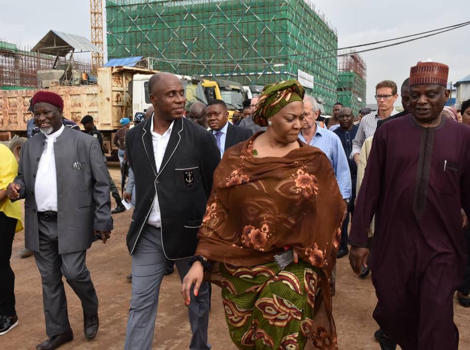 Pic. From Left, Chairman Board Of Directors, Nigerian Railway Corporation, Malam Ibrahim Al-Hassan; the Minister of Transportation, Rotimi Amaechi; Minister of State for Transportation, Gbemi Saraki and the Director-General, Bureau of Public Procuremen...