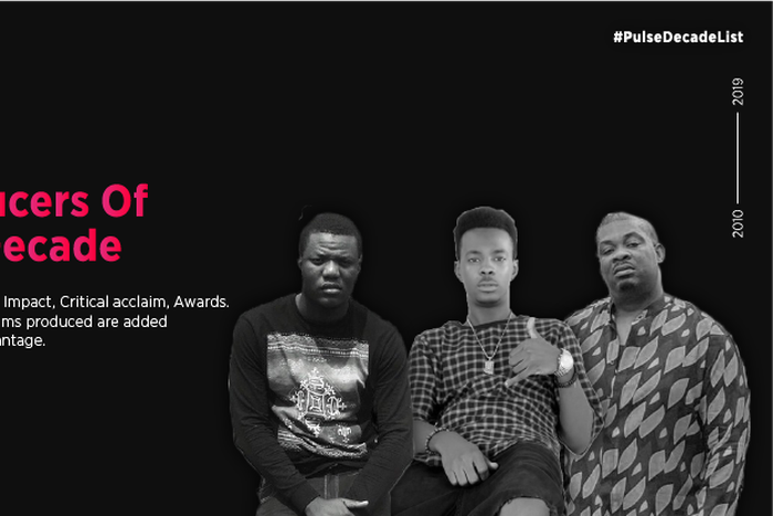Here are the producers of the decade (The 2010). (Pulse Nigeria)