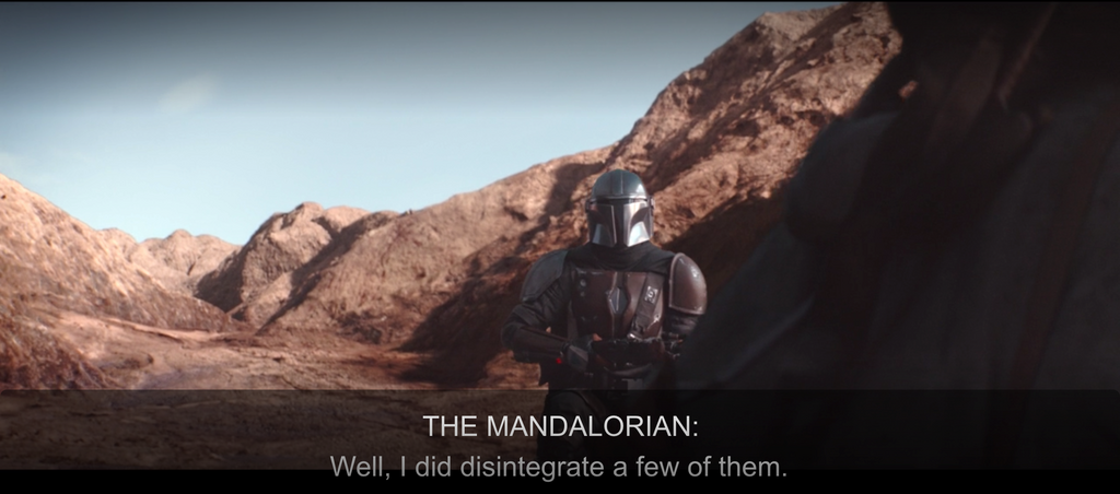 the mandalorian weapon disintegration