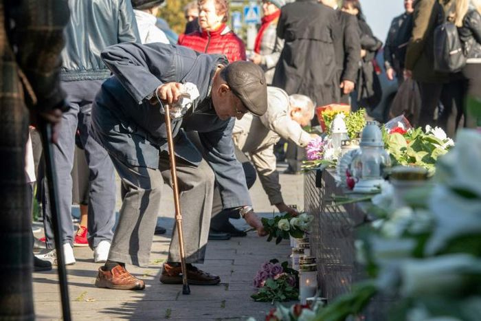 Memorial ceremonies for those who died in the disaster were held at both Stockholm (pictured) and in Tallinn