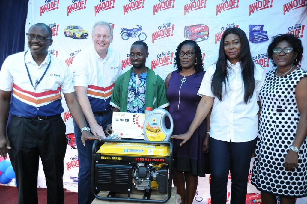 OVH Energy concludes ‘Oando Oleum Awoof Promo’ in style, hands over grand prize of brand new Toyota Yaris!