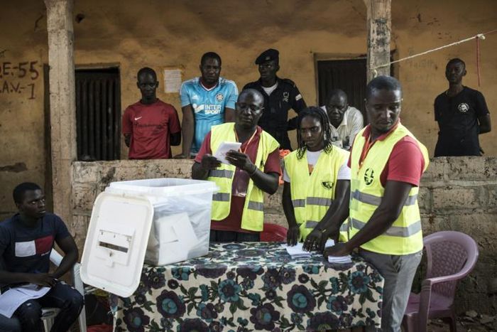 Sunday's polling was mainly peaceful despite fears of violence