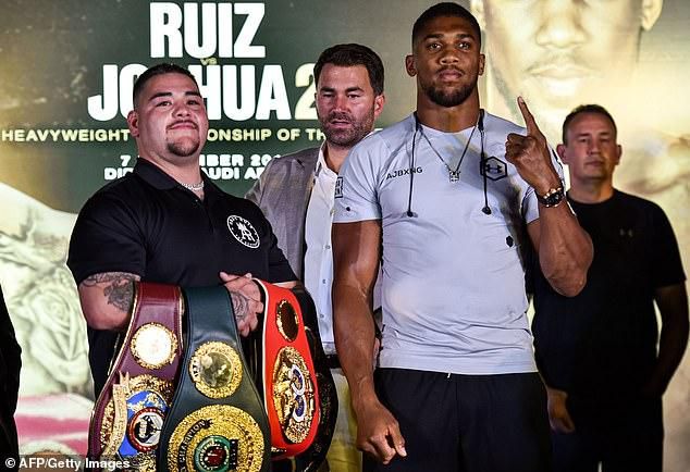 Andy Ruiz Jnr and Anthony Joshua (AFP/Getty Images)