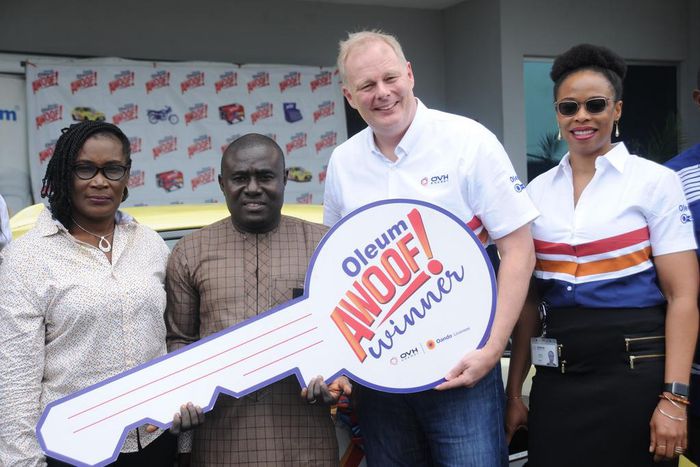 OVH Energy concludes ‘Oando Oleum Awoof Promo’ in style, hands over grand prize of brand new Toyota Yaris!