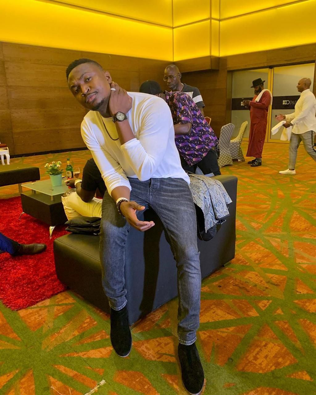 Nigerian comedian, Funnybone has announced the passing away of his mother. [Instagram/FunnyBoneOfficial]