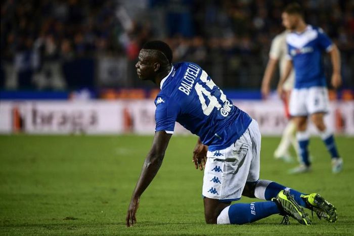 Mario Balotelli got his first start for his hometown club Brescia