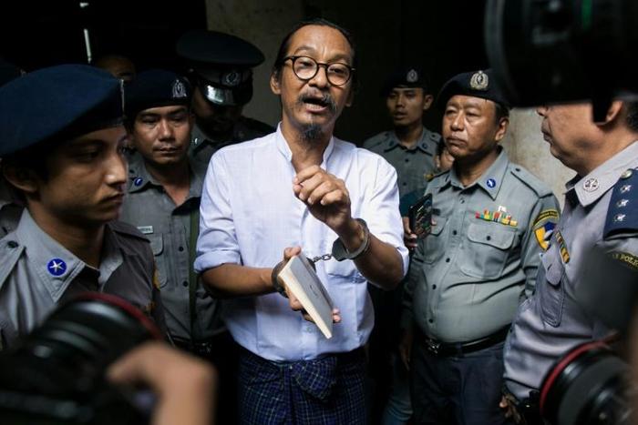 Myanmar human rights activist and film director Min Htin Ko Ko Gyi was sentenced to a year in prison for criticising Myanmar's military