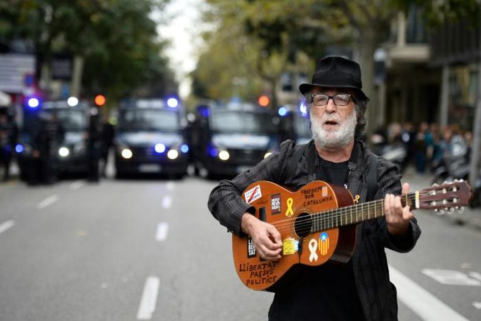 Although Barcelona returned to relative calm at the weekend, activists announced further protests on Monday