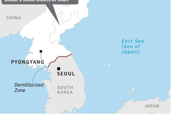 The projectiles were fired eastwards from South Hamgyong province