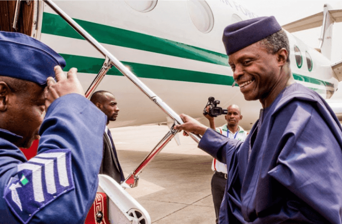 Osinbajo departs Nigeria (Premium times)