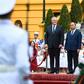 Australian Prime Minister Scott Morrison with his Vietnamese counterpart Nguyen Xuan Phuc in Hanoi