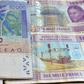 CFA banknotes issued by the  Central Bank of West African States -- but the currency's pegging to the euro is controversial and  politically sensitive, prompting moves to introduce a new currency, the eco
