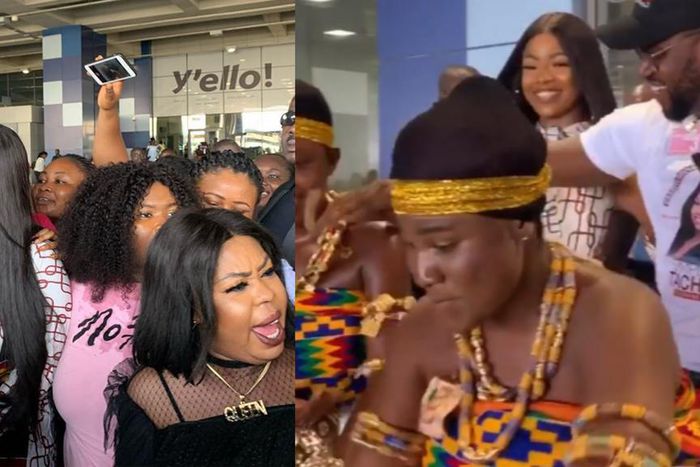 Tacha arrives in Ghana to a royal welcome