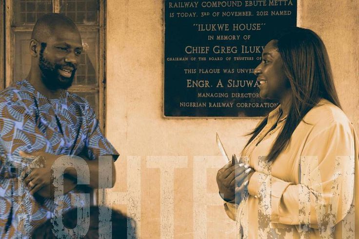 Fabian Lojede and Ego Boyo on the set of new film, 'The Ghost and the house of truth' [Instagram/officialegoboy]