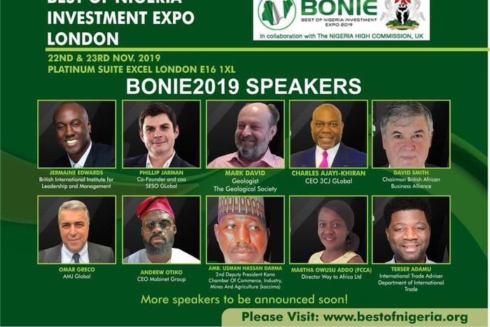 Bonie 2019, largest Nigeria investment exhibition invites, sponsors, investors, exhibitors