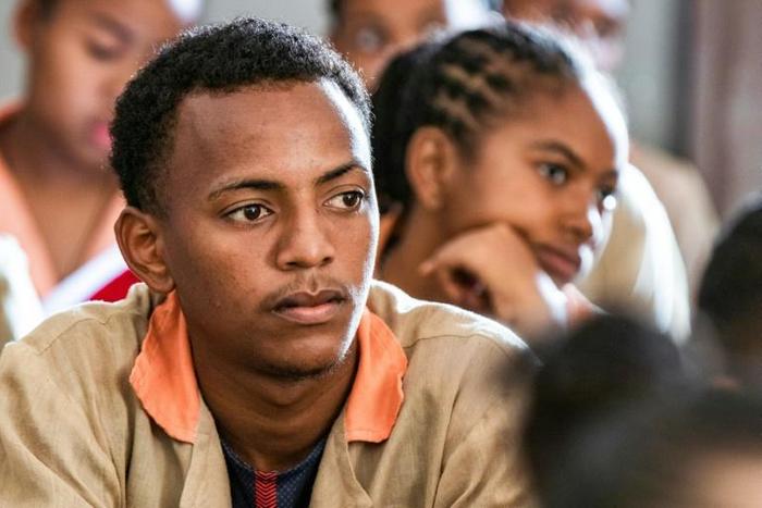 Mixed class: Michael Beafara, a Muslim pupil at St. John's - a Catholic high school in Antsiranana
