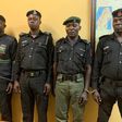 Four of the policemen arrested for allegedly extorting N5,000 from innocent Nigerian [Twitter/@rrslagos767]