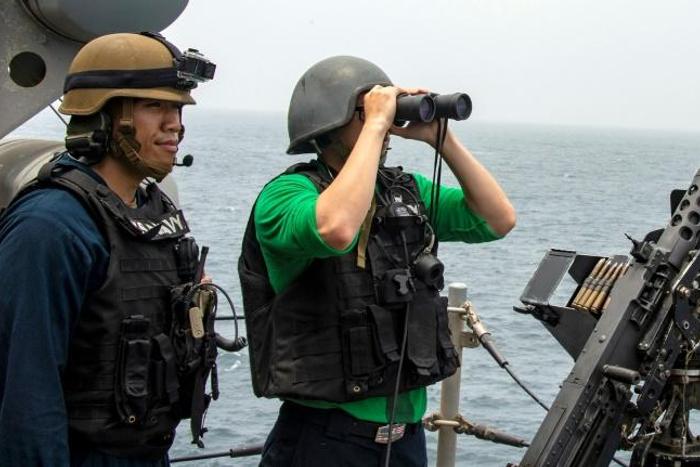 The US Navy is already keeping watch on the Strait of Hormuz and trying to build a coalition of partners to help