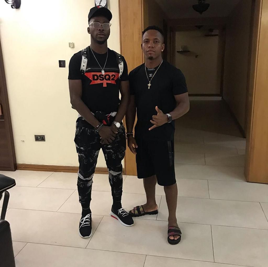 Kelechi Iheanacho and David Nwachukwu (Facebook/David Nwachukwu)