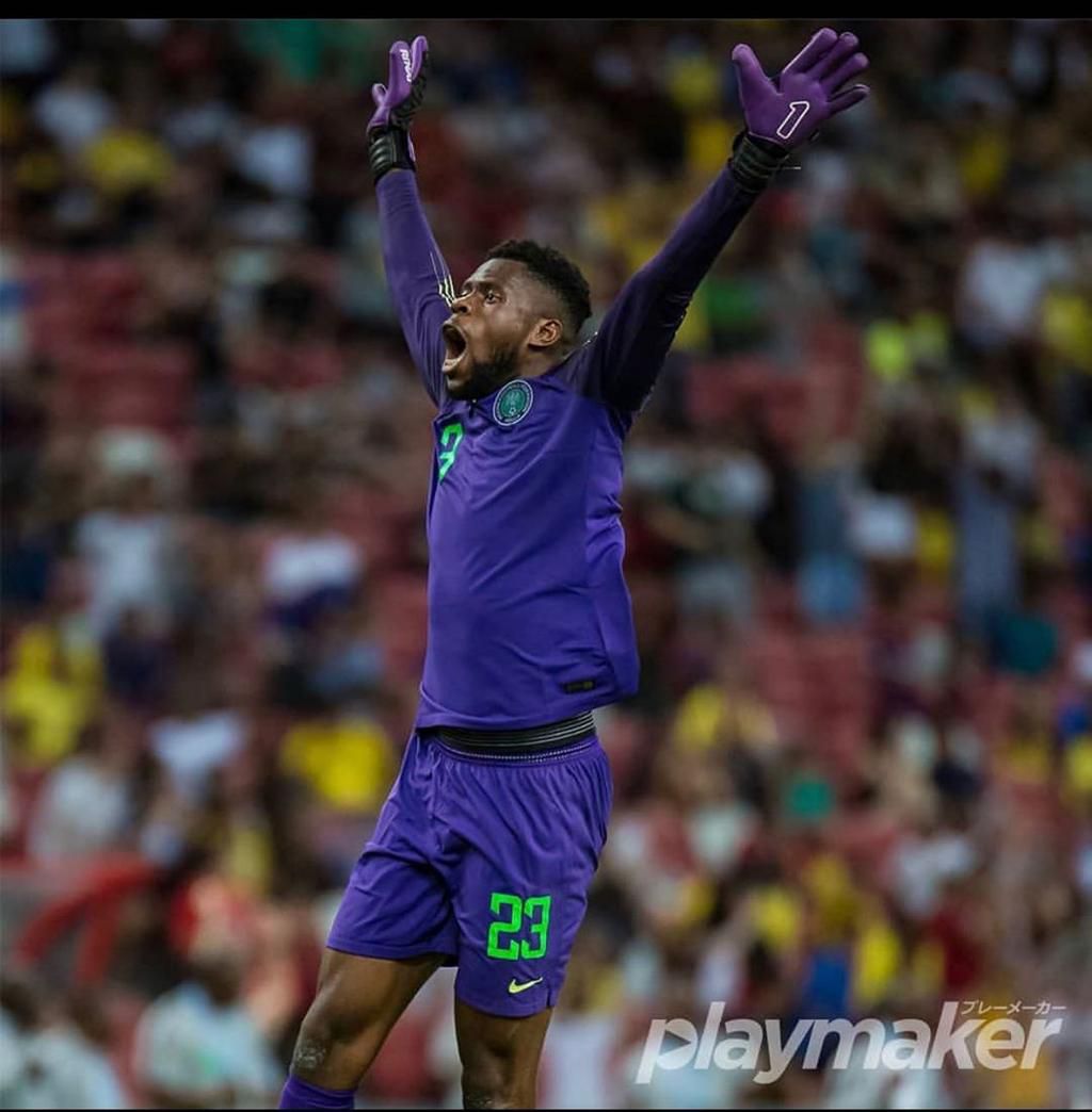 Francis Uzoho was very convincing between the post for Nigeria (Instagram/PlayMaker)