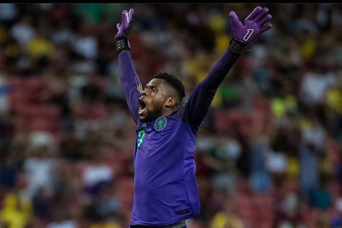 Francis Uzoho was very convincing between the post for Nigeria (Instagram/PlayMaker)
