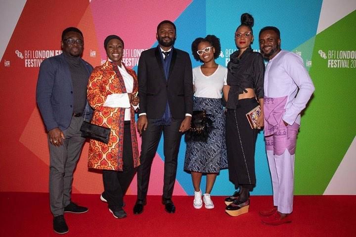 Walking with Shadows cast and crew after the film premiered at the London Film Festival. [Instagram/funmiIyanda]