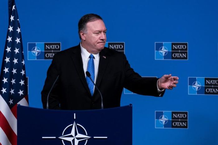 US Secretary of State Mike Pompeo, seen here in Brussels in November 2019, will visit Morocco and Portugal