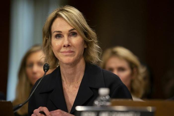 Kelly Craft, at her Senate confirmation hearing June 19, 2019, has taken up her post as the new US ambassador to the United Nations