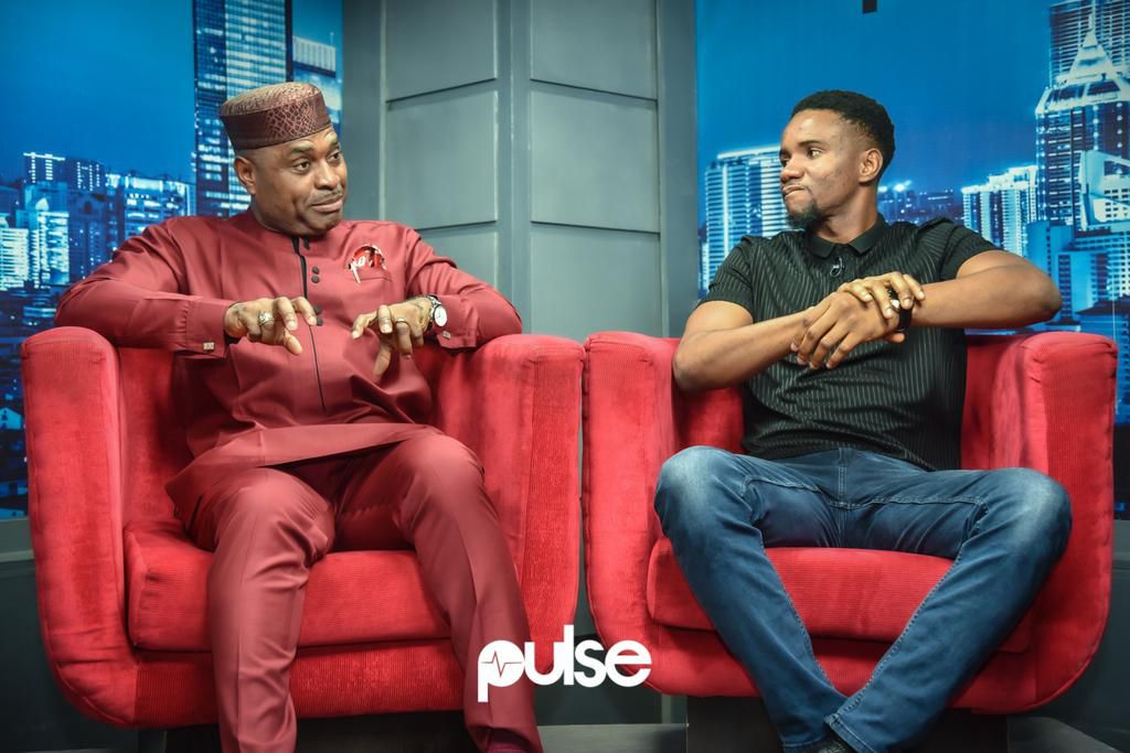 Nollywood veteran, Kenneth Okonkwo and promising actor, Swanky JKA were guest at our studio where got to talk about 'Living In Bondage' the sequel. [PULSE]