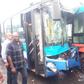 The two BRT buses crashed into each other in the Asolo area of Lagos State [LASTMA]