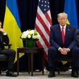 Accusations US President Donald Trump pressured Ukrainian President Volodymyr Zelensky (L) have triggered an impeachment probe
