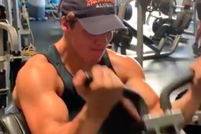 Joseph Baena Shows Off How He Finishes Arm Day
