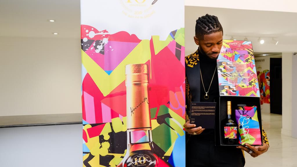 The unveil of the Hennessy Artistry 10th limited edition bottle with Carafe by Osa Seven